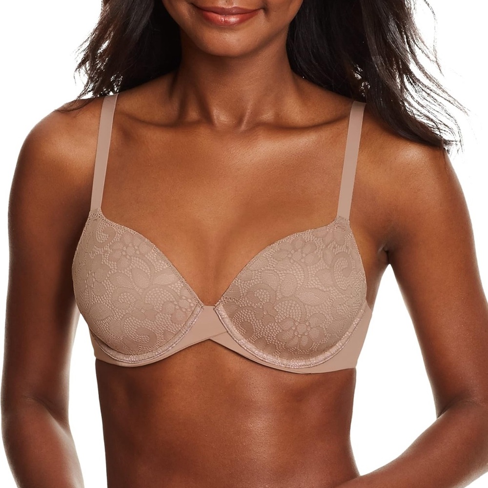 Maidenform One Fab Fit Underwire T-Shirt Bra Blush/Sandshell DM7543 Size 34DD